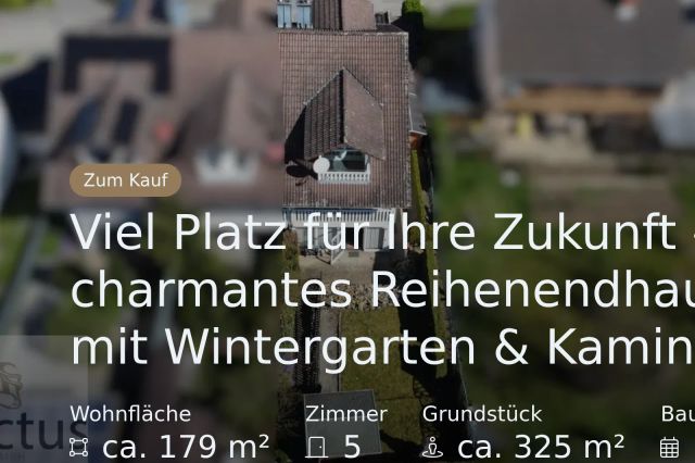 Neu im Angebot: Viel Platz für Ihre Zukunft – charmantes Reihenendhaus mit Wintergarten & Kamin