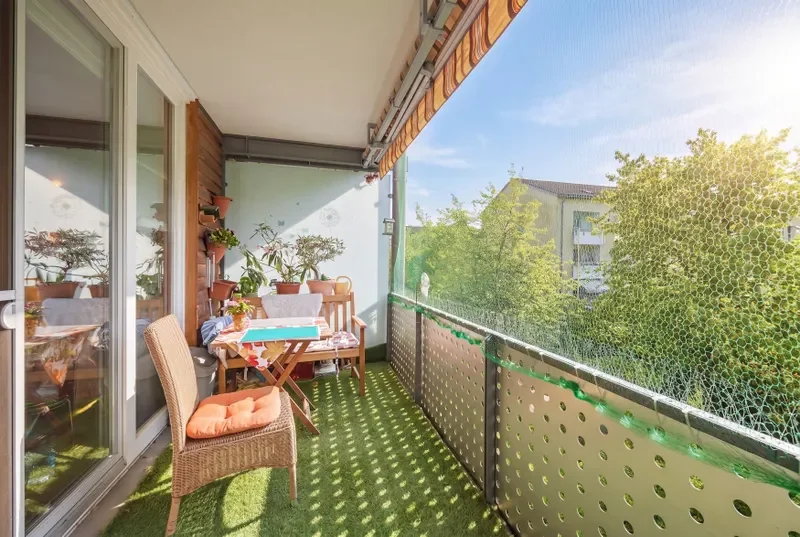 Balkon am Wohnzimmer