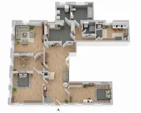 Grundriss Wohnbereich (nicht maßstabsgetreu)