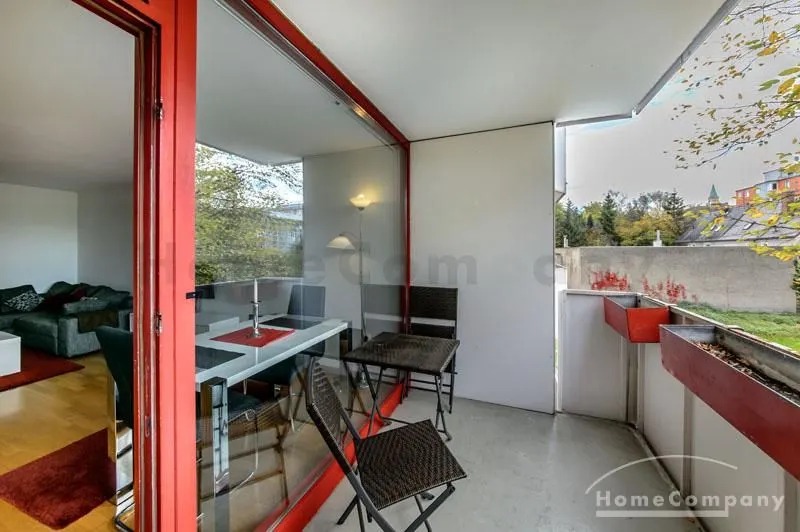 &uuml;berdachter Balkon