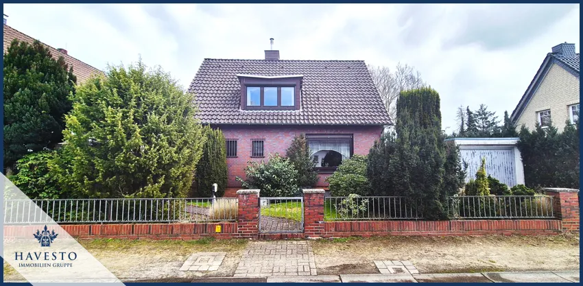 Blick auf das charmante Einfamilienhaus