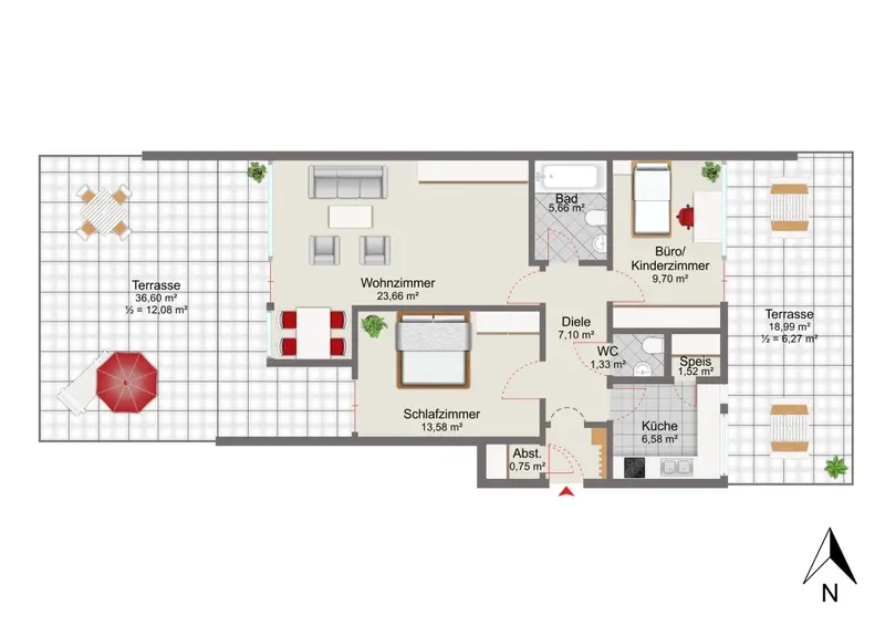 Etagenwohnung
