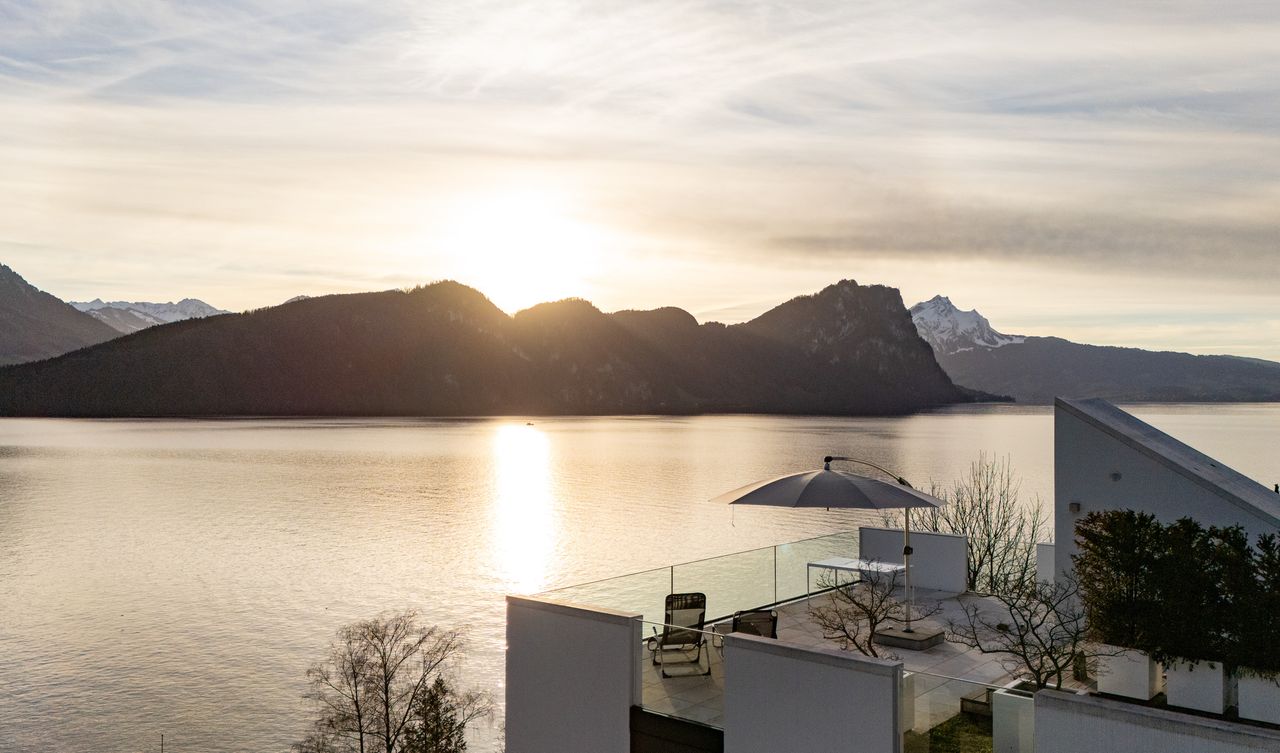 Abendstimmung über dem See