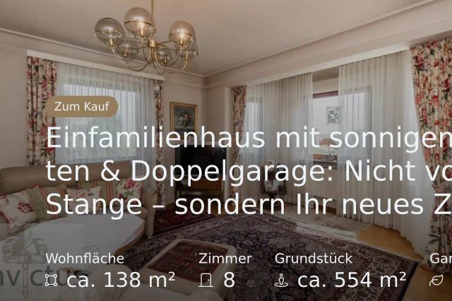 Neu im Angebot: Einfamilienhaus mit sonnigem Garten & Doppelgarage: Nicht von der Stange – sondern Ihr neues Zuhause