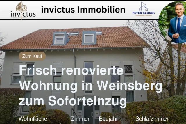 Neu im Angebot: Frisch renovierte Wohnung in Weinsberg zum Soforteinzug