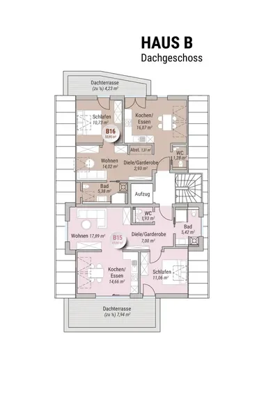 Grundriss DG Haus B
