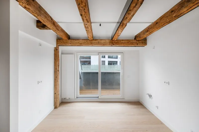 Küche mit Balkon