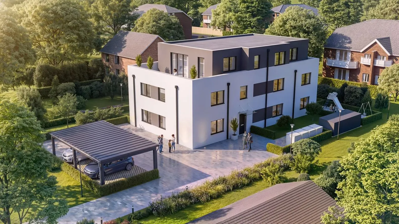 Attraktives 5-Familienhaus (KfW 40) in ruhiger Wohnlage in Beckum!