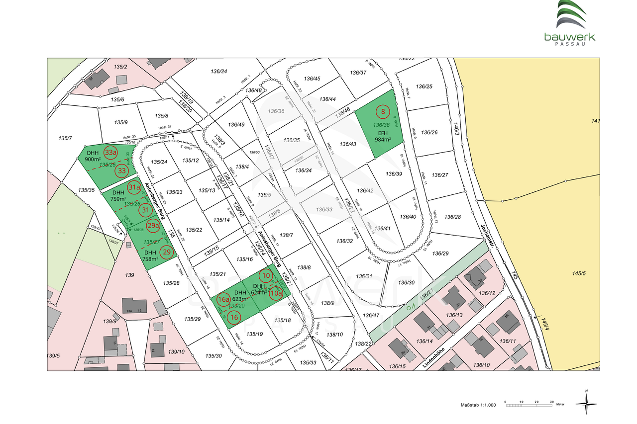 Antesberger Berg - Lageplan