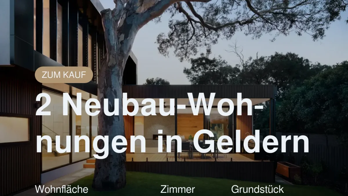 Neu im Angebot: 2 Neubau-Wohnungen in Geldern