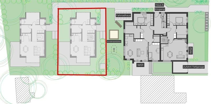 Übersicht Grundstück