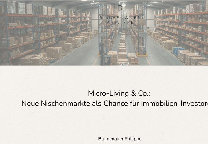 Micro-Living & Co.: Neue Nischenmärkte als Chance für Immobilien-Investoren?