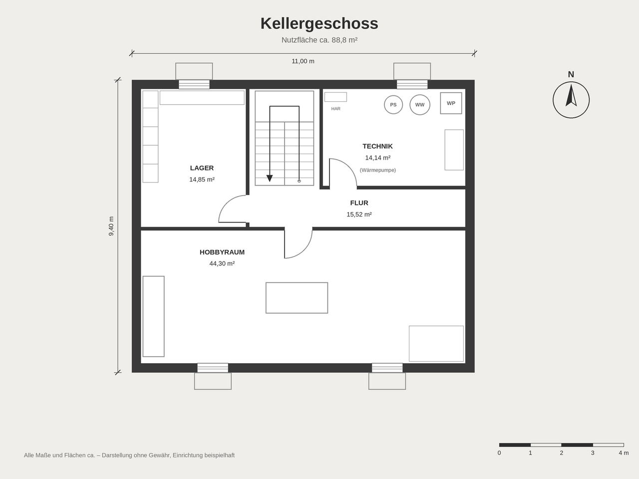 Grundriss Kellergeschoss