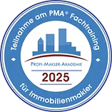 Emblem 2025 - PMA® Fachtraining für Immobilienmakler (klein transparent)