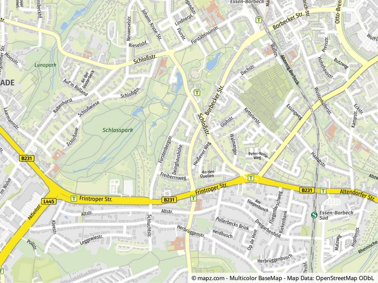 Geolyzer Kartenausschnitt