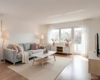 Wohnzimmer KI Home Staging