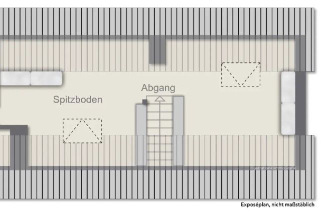 Spitzboden zu DG (vermietet)