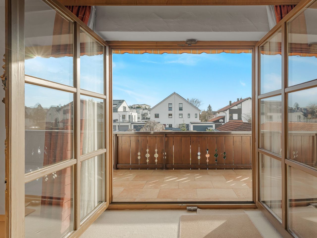 Ausblick vom Schlafzimmer