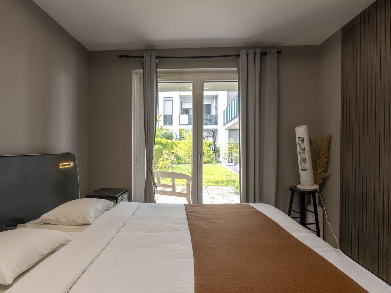 Schlafzimmer mit Ausblick