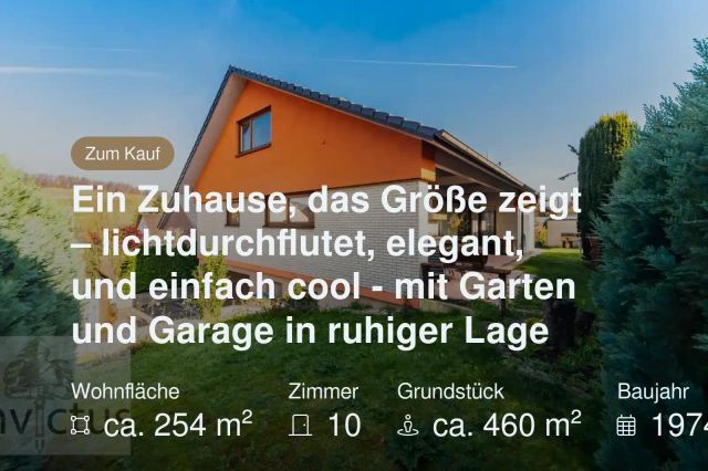 Nicht mehr verfügbar: Ein Zuhause, das Größe zeigt – lichtdurchflutet, elegant, und einfach cool – mit Garten und Garage in ruhiger Lage