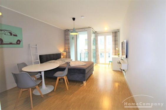 220198 HomeCompany Dresden Möbliert/Furnished 1-Zimmer Apartment mit Balkon in Dresden-Äußere Neustadt max. 2 Personen
