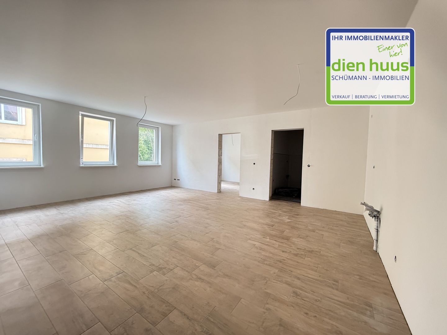 2 Raum Wohnung, Wohnung 6, 1.OG