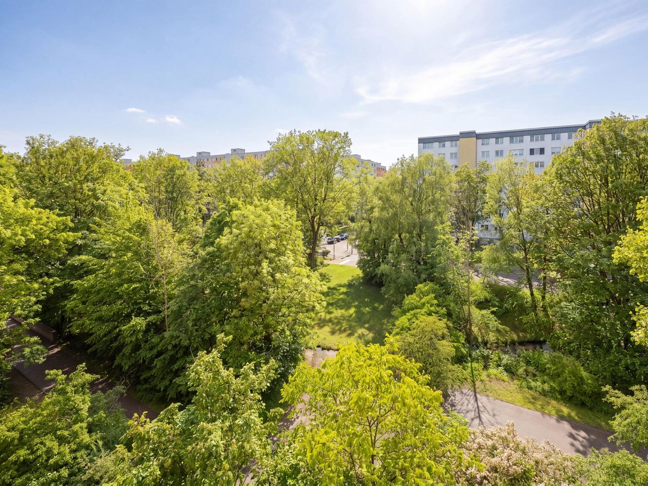 Blick vom Balkon