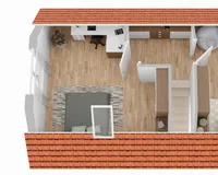 Grundriss Dachgeschoss (nicht maßstabsgetreu)