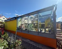 Überdachte Sonnenterrasse