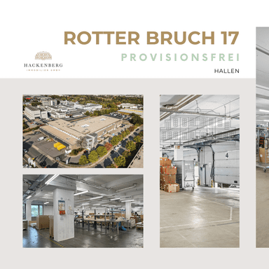 Große Hallenflächen mit Option auf Büroanmietung in unmittelbarer Autobahnnähe