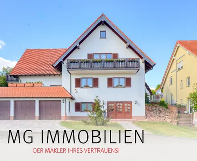 MG – Herrschaftliches Anwesen mit 3 Garagen, Garten und Weitblick
