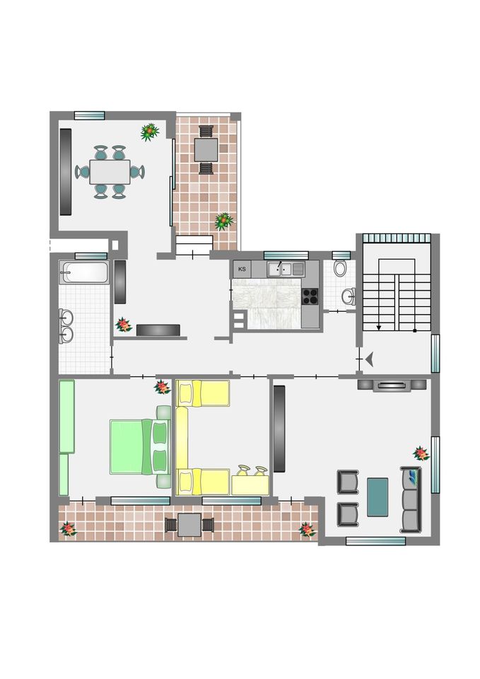 Grundriss Obergeschoss