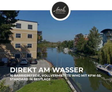 16 barrierefreie, vollvermietete Whg mit KfW-55-Standard in Bestlage direkt am Wasser