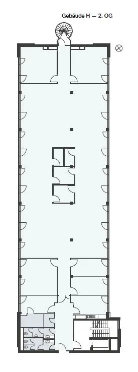 Grundriss 2.OG - Gebäude H