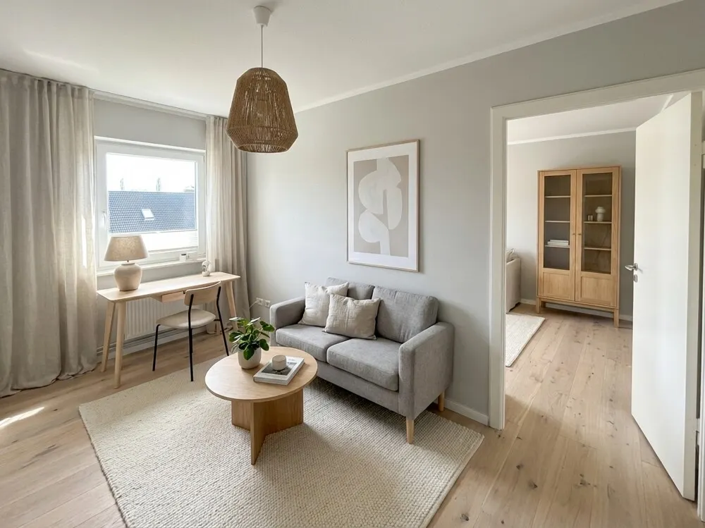 Arbeits-/Schlafzimmer (KI)