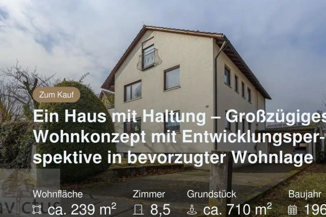 Neu im Angebot: Ein Haus mit Haltung – Großzügiges Wohnkonzept mit Entwicklungsperspektive in bevorzugter Wohnlage