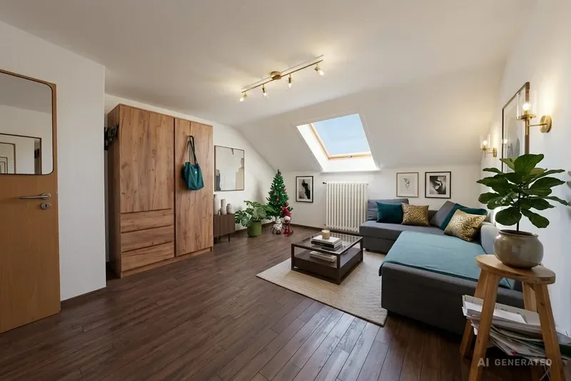 Wohnzimmer KI generiert