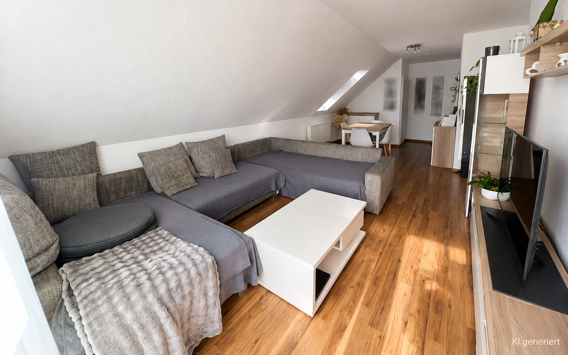 Charmante 2-Zimmer-Dachgeschosswohnung mit Balkon und Außenstellplatz
