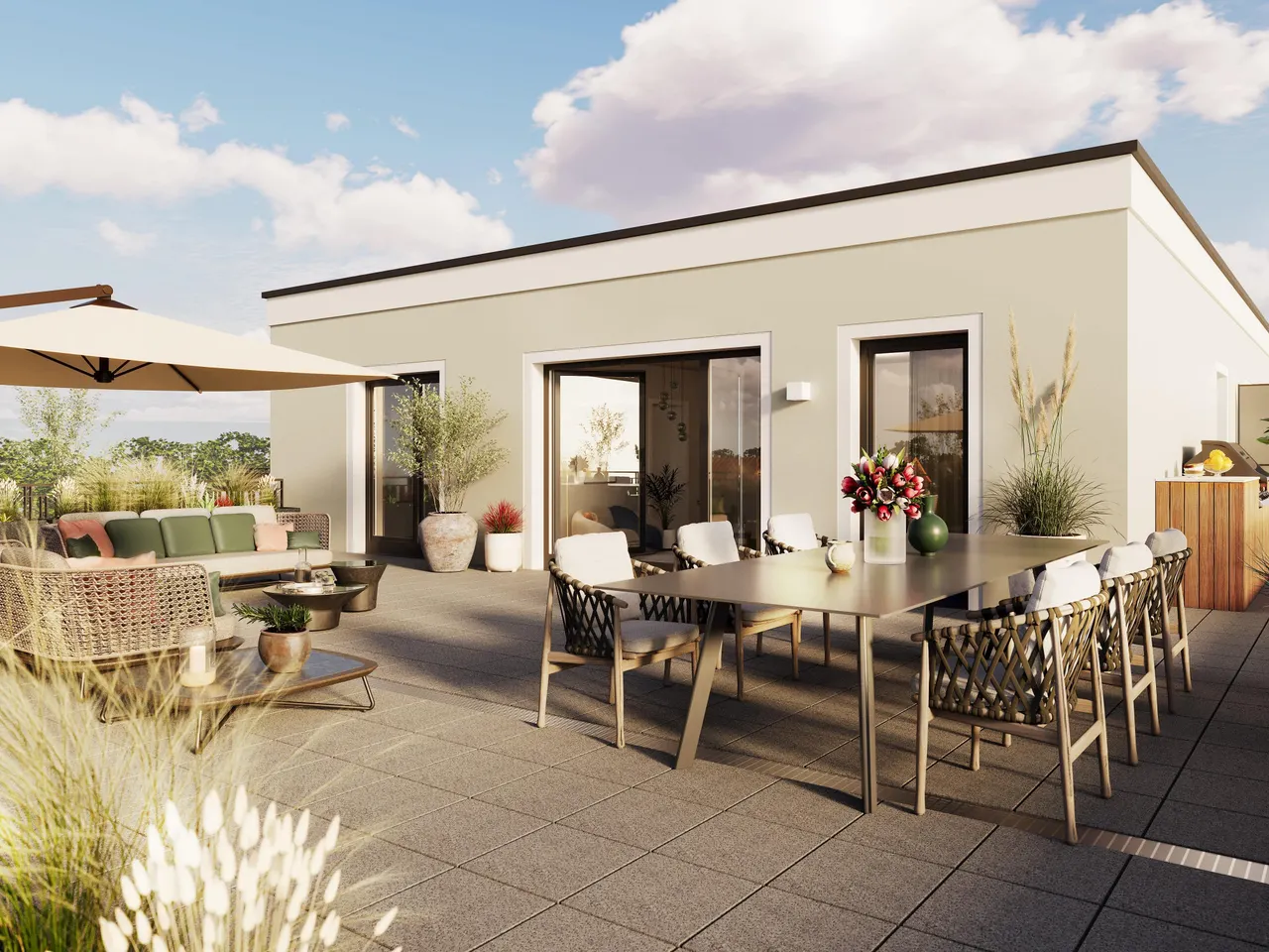 Dachterrasse Visualisierung