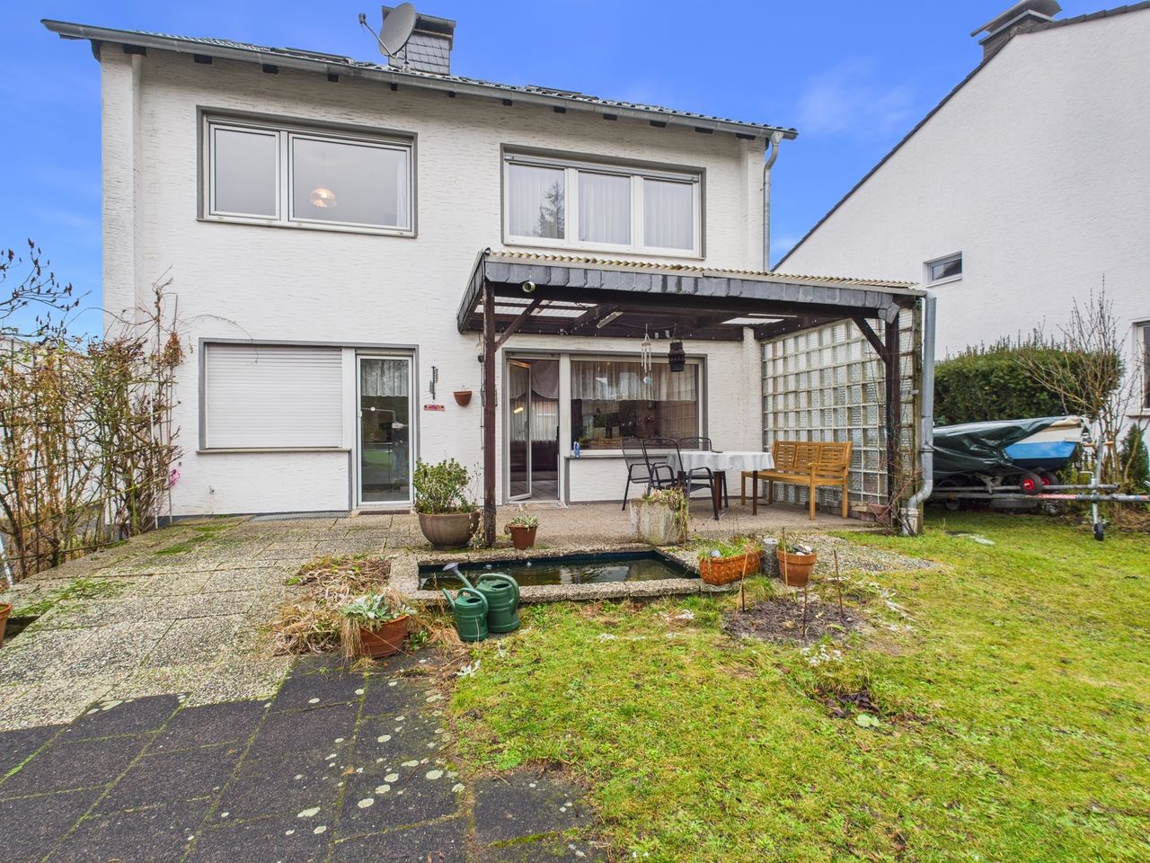 Blick Terrasse:Haus
