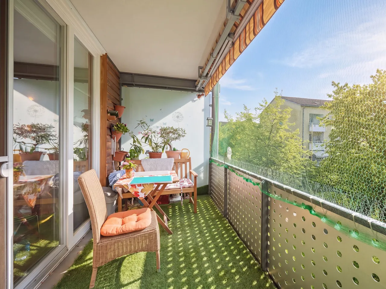 Balkon am Wohnzimmer