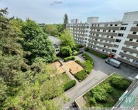 Blick von oben auf die Wohnanlage