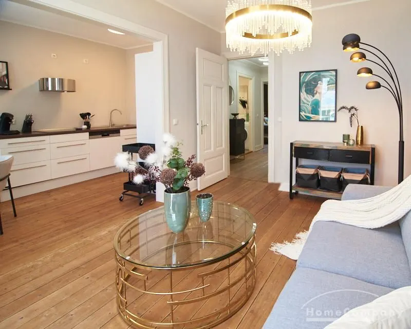 Wohnzimmer und offene K&uuml;che