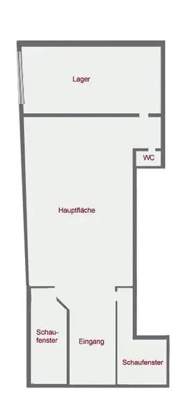 Großzügige Gewerbefläche mit Schaufensterfront, ideal für Handel oder Gastronomie!