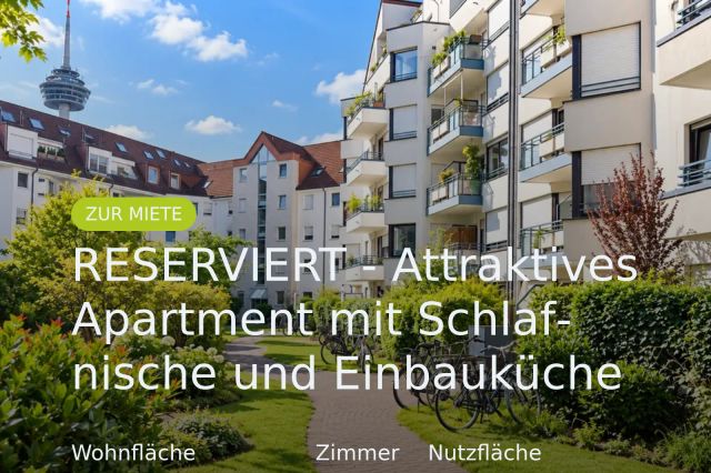 Neu im Angebot: RESERVIERT – Attraktives Apartment mit Schlafnische und Einbauküche