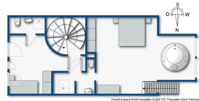 Grundriss obere Etage