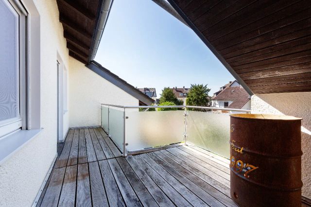 Balkon an den Schlafräumen