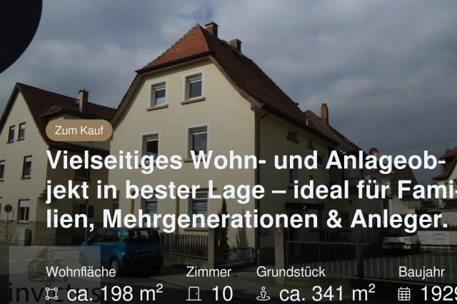 Nicht mehr verfügbar: Vielseitiges Wohn- und Anlageobjekt in bester Lage – ideal für Familien, Mehrgenerationen & Anleger.