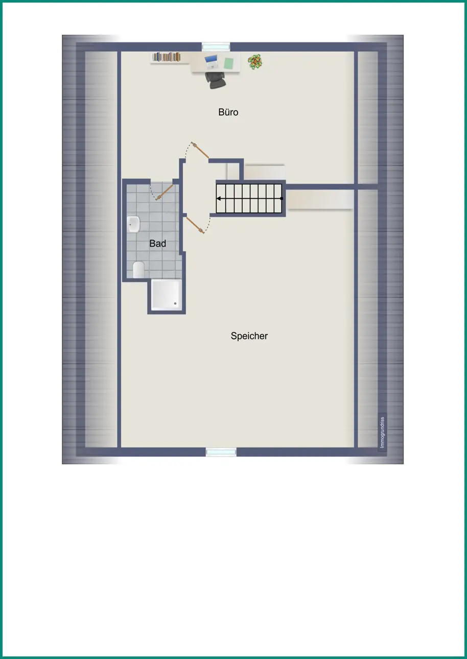 Grundriss Spitzboden