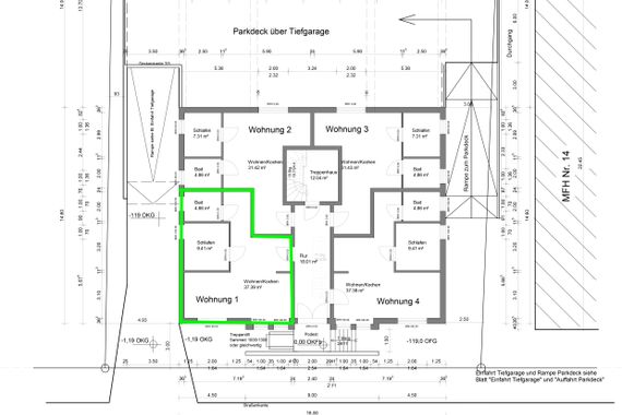 2- Raum Wohnung-Wohnung 1, Erdgeschoss